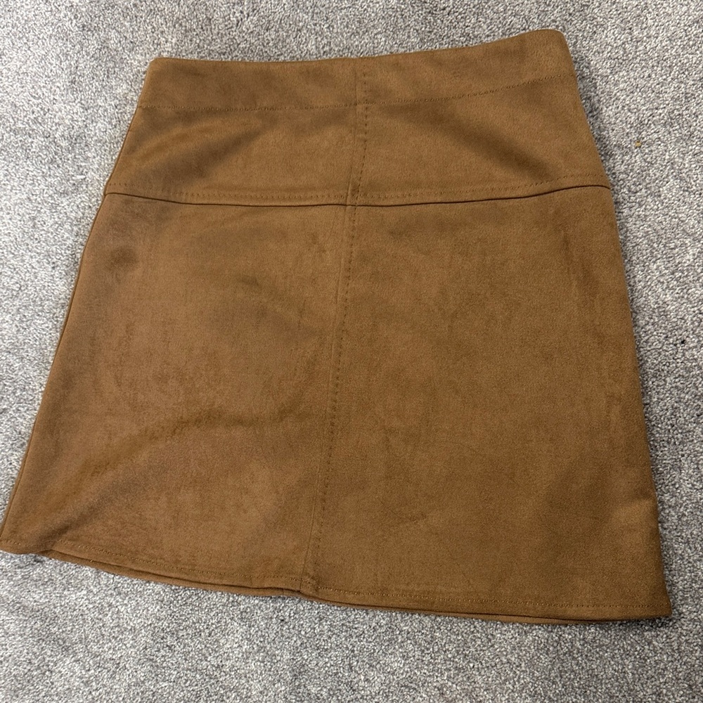 Max Studio Suede-like A-Line Mini Skirt - - Picture 4 of 4